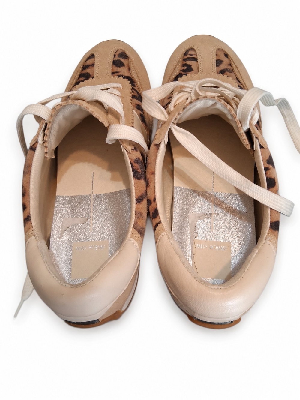 Dolce Vita Saznan Leopard Suede Platform Sneakers NWOT Size 9 Limited Edition - Picture 5 of 12